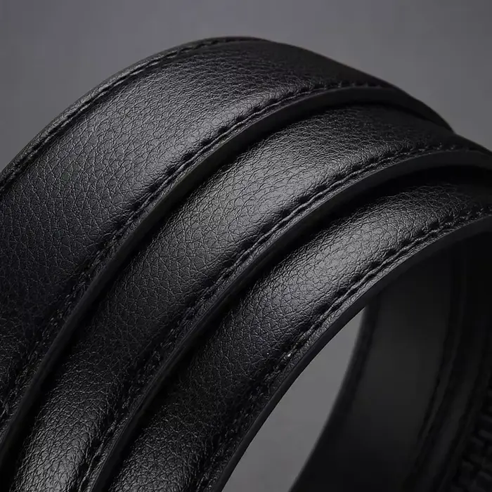 Ceinture à clic pour hommes, marque de luxe de styliste, ceintures en cuir véritable pour jeans, bou