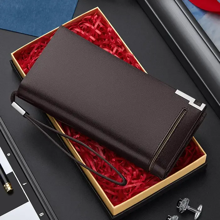 Portefeuille en cuir personnalisé pour homme