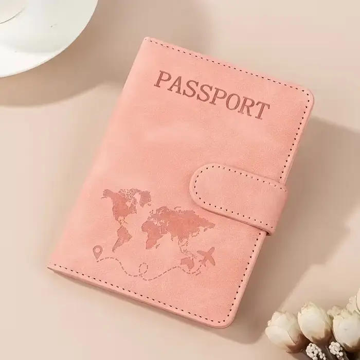 Porte-passeport de voyage multifonctionnel, porte-cartes, portefeuille, porte-carte d'identité, en c