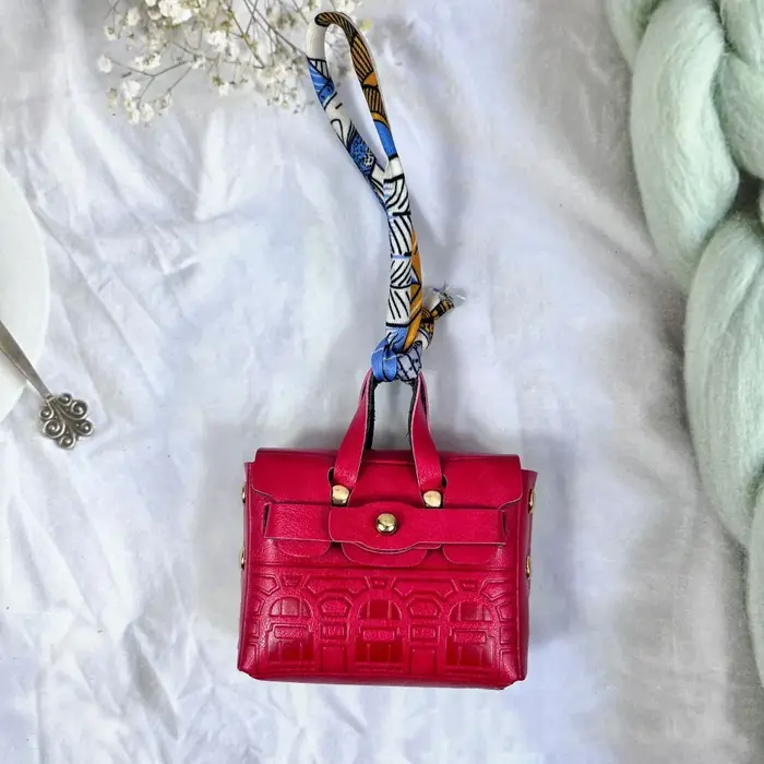 Porte-monnaie en forme de maison, Mini sac pour écouteurs, corde à main Portable en cuir, petit sac