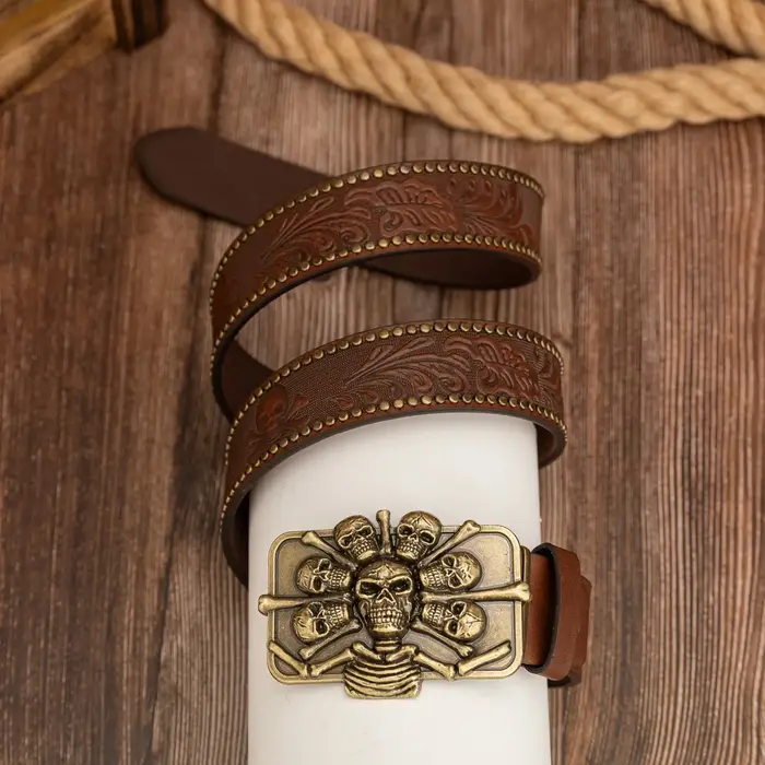 Boucle de crâne de couronne de crâne de Pirate