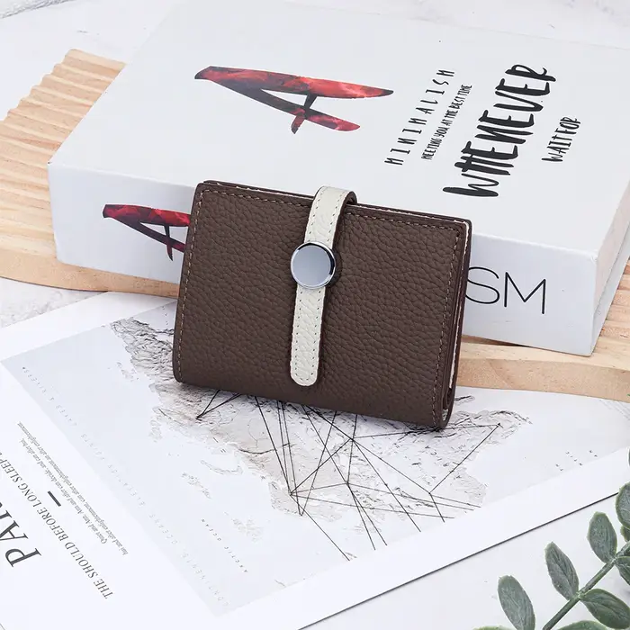 Petit portefeuille en cuir pour femmes
