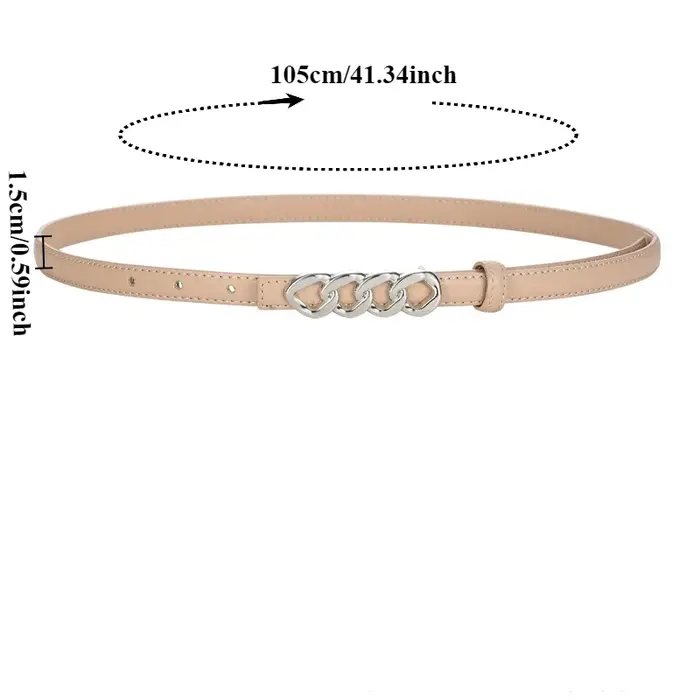 Ceinture tressée réversible à la mode pour femme