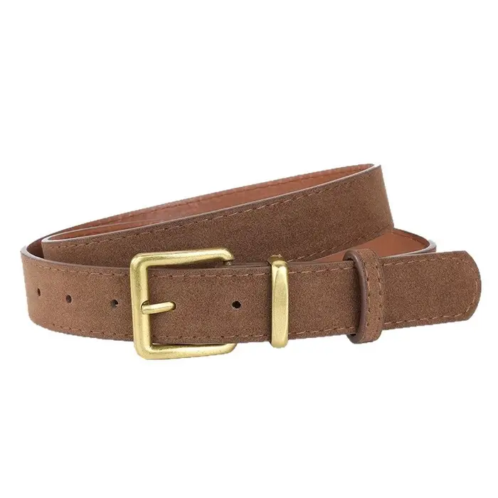 Ceinture de luxe en daim et cuir Pu pour femmes