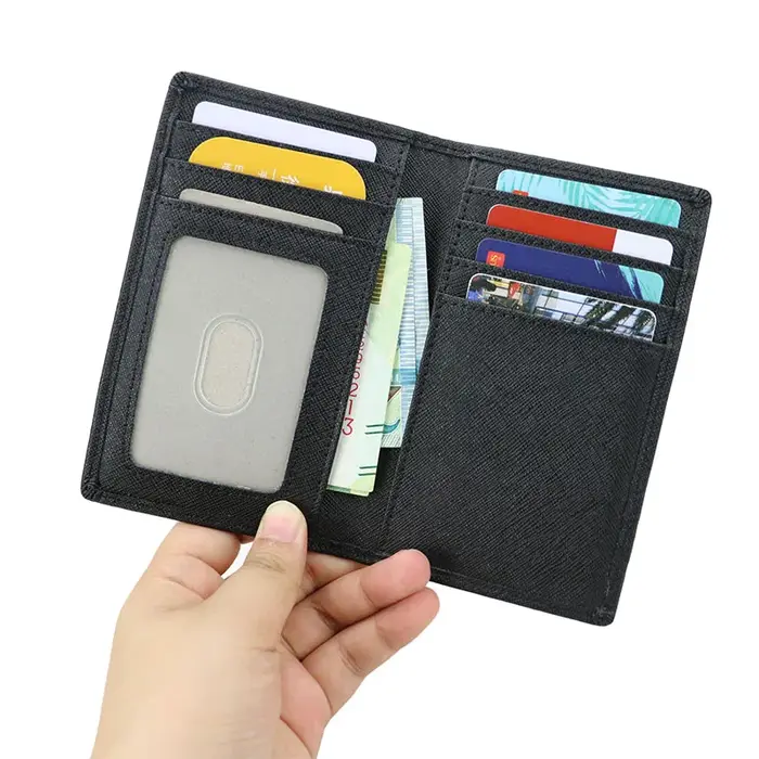 Saffiano – porte-cartes en cuir pour hommes