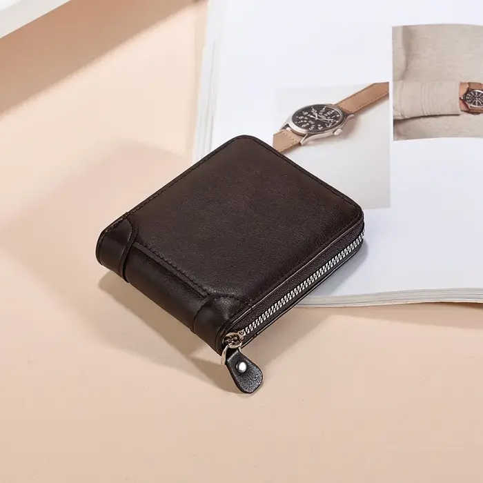 Portefeuille Vintage en cuir PU pour hommes