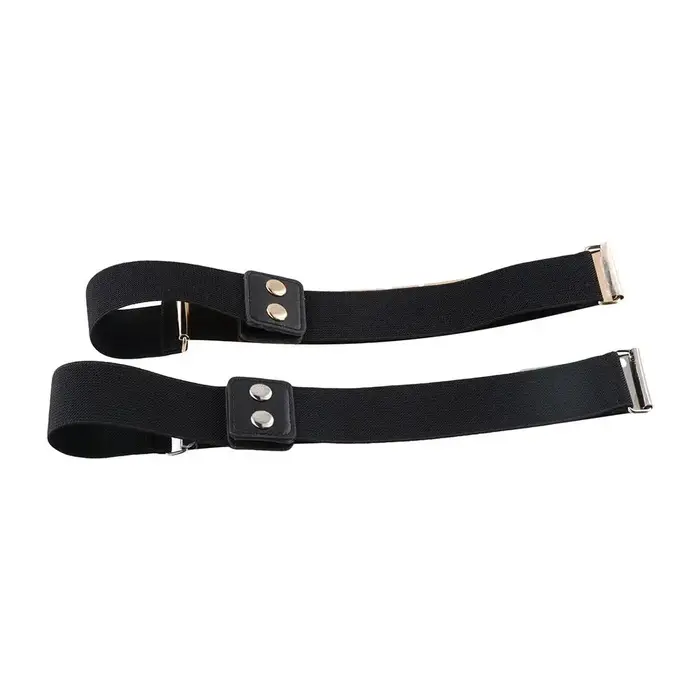 Ceinture élastique en métal argenté pour femmes