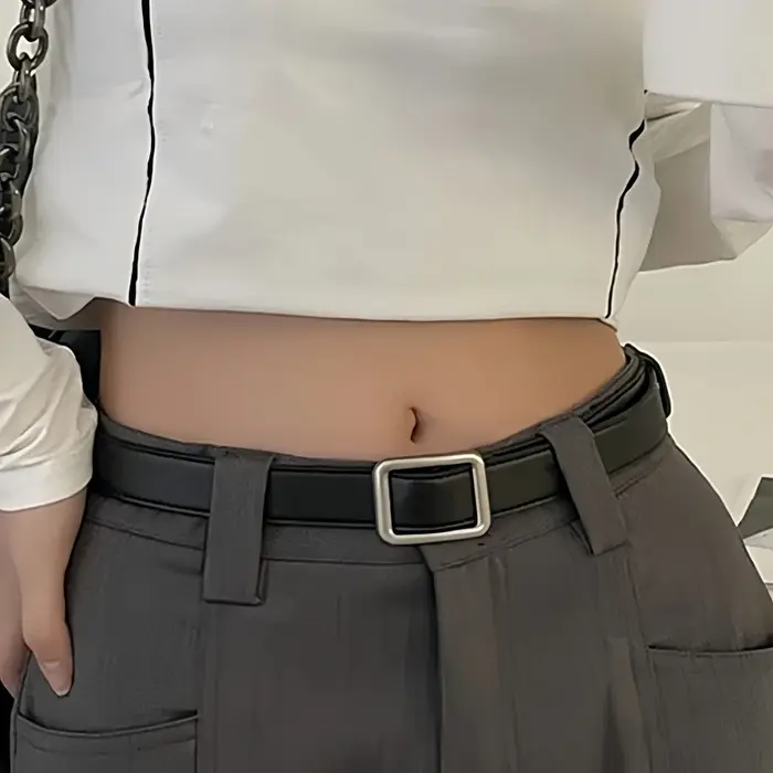 Ceinture en cuir PU pour femmes