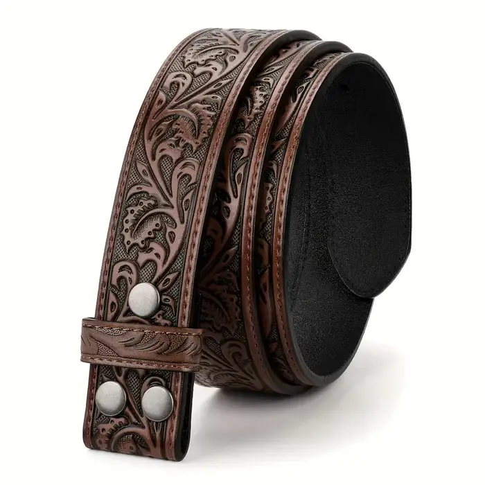 Ceinture rétro en cuir véritable pour hommes et femmes