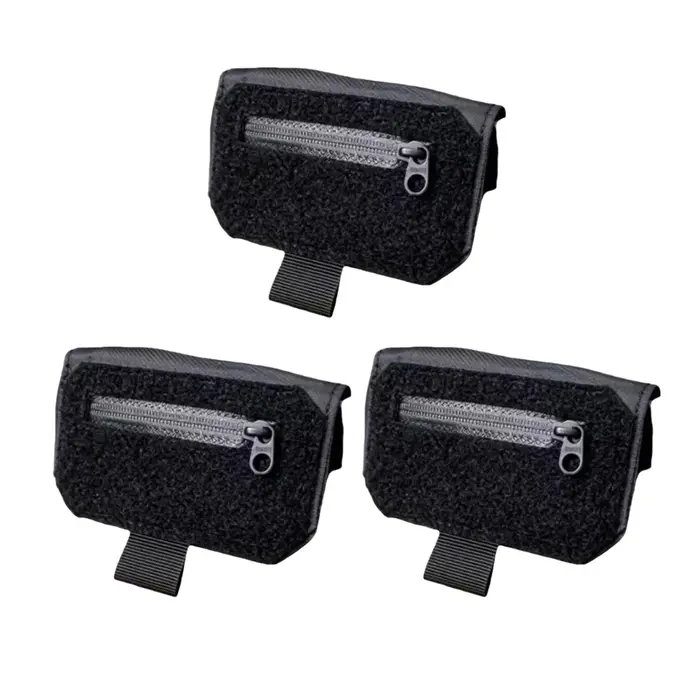 Portefeuille de ceinture noir mince antivol, sac banane compact avec pochette cachée pour documents, cartes et passeport, pour femmes et hommes, mini portefeuille de ceinture