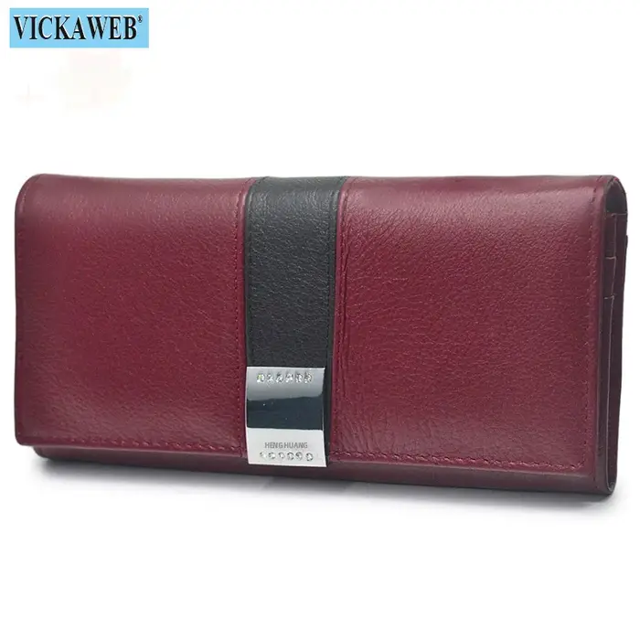 Cadeau gratuit femmes portefeuilles marque Design haute qualité en cuir portefeuille femme moraillon