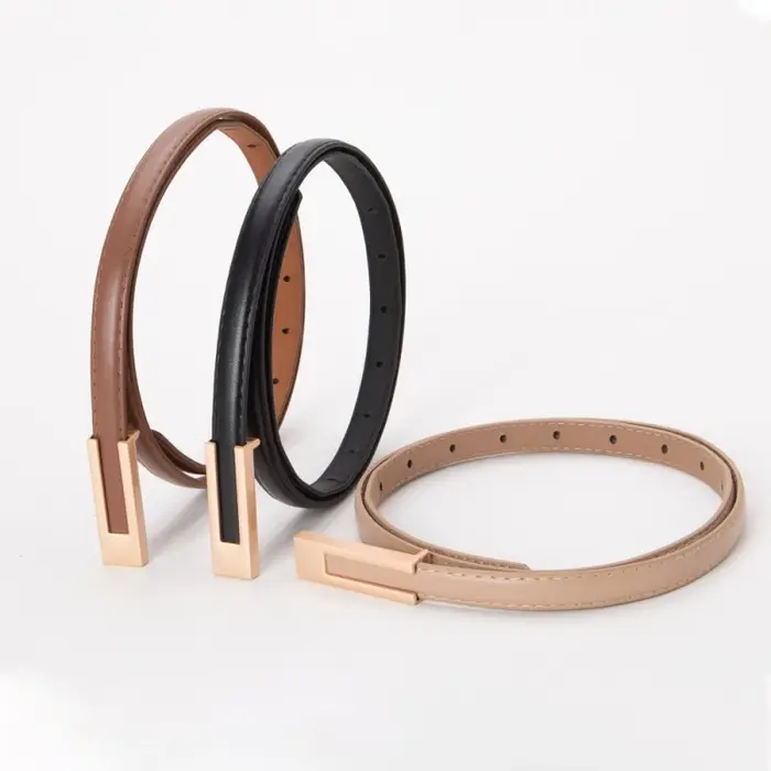 Ceinture pour femme élégante de style vintage, ceinture pour femme décorée d'une boucle dorée, magnifique ceinture de taille