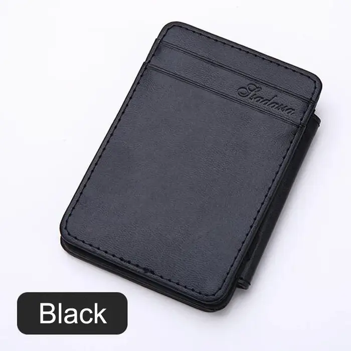 Portefeuille magique Portable à trois volets pour hommes, petit porte-monnaie, porte-carte de crédit