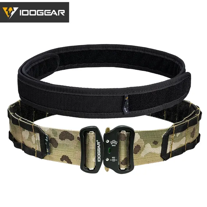 IDOGEAR tactique 2 pouces ceinture de Combat boucle à dégagement rapide MOLLE chasse Sport hommes