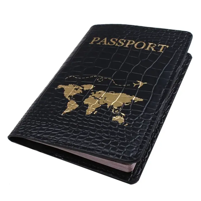 Housse de passeport motif Crocodile, porte-cartes, portefeuille, accessoires de voyage à la mode pou