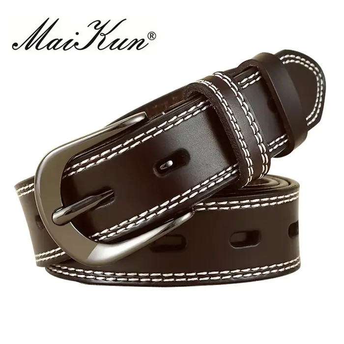 Ceintures de luxe en cuir véritable pour femmes