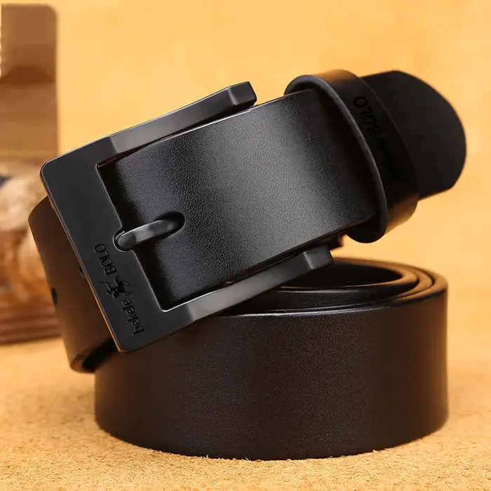 Ceinture en cuir véritable pour hommes