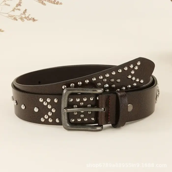 Ceinture à rivets style punk vintage