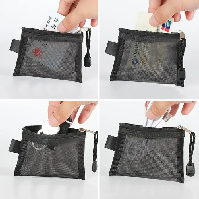 Porte-monnaie en maille pour femmes
