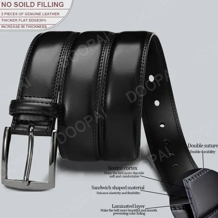 105 125 155cm grande taille hommes ceintures de haute qualité en cuir véritable LONG