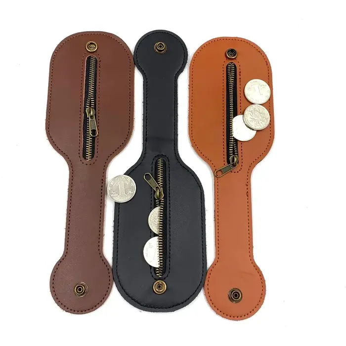 Porte-monnaie en cuir véritable pour hommes