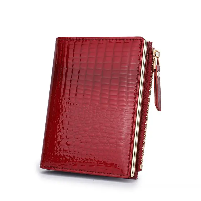 Portefeuille en cuir véritable pour femmes