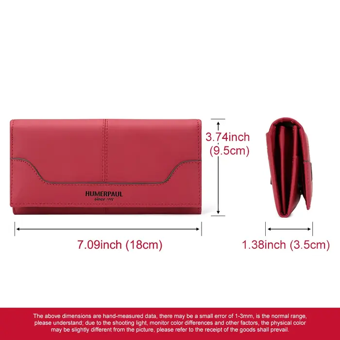 Portefeuille à la mode pour femmes en cuir véritable Long Carteras Para Mujer pochette Design de luxe avec fentes pour