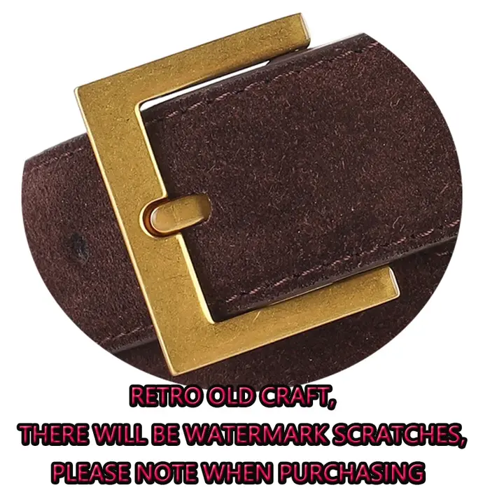 Nouvelle ceinture de luxe en cuir véritable double pour femme