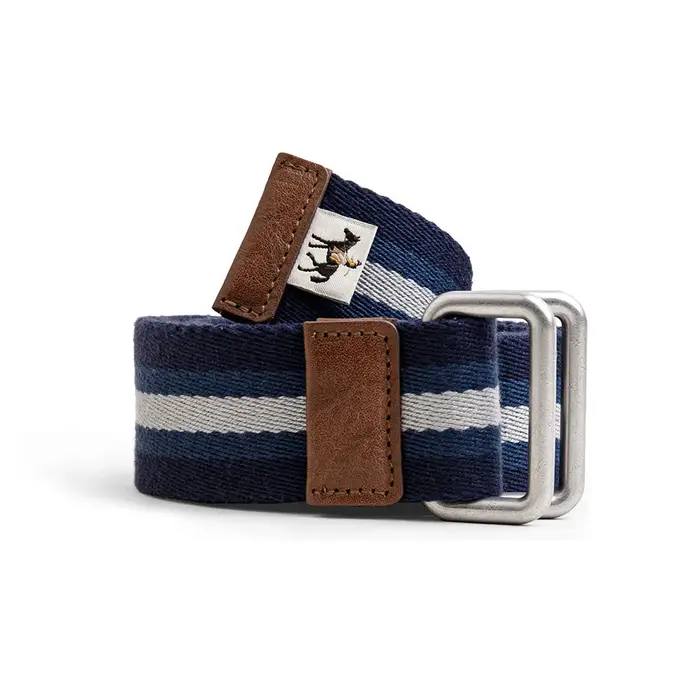 Maden – ceinture rayée rétro à Double anneau