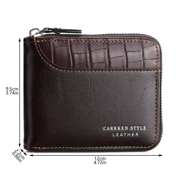 Portefeuille en cuir pour hommes