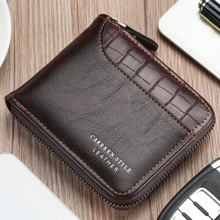 Portefeuille en cuir pour hommes