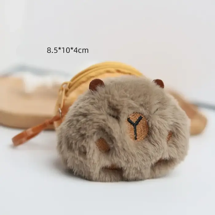 Nouveau créatif Capybara Anime en peluche porte-monnaie mode Kawaii Mini
