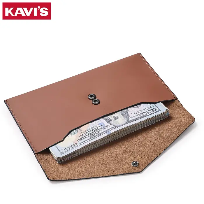 Portefeuille en cuir véritable pour femmes