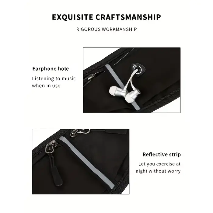 Sac banane unisexe pour sports de plein air
