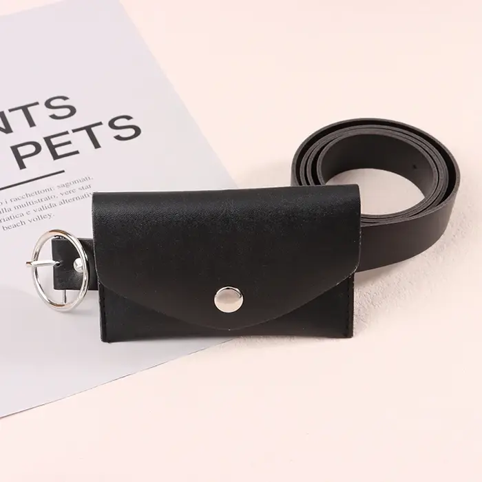 Sac de ceinture réglable en cuir PU pour femme, sacs de ceinture, portefeuille, téléphone, poudres, 