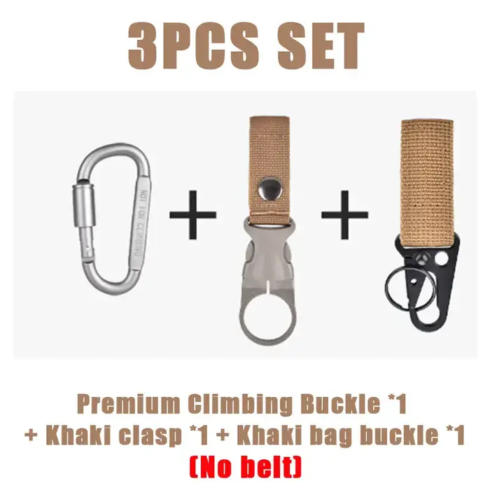 Ceinture tactique à dégagement rapide pour hommes, ceinture en toile Durable avec mousquetons à croc
