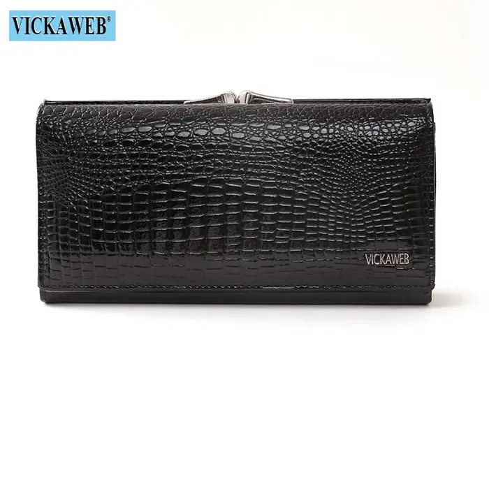 Cadeau gratuit portefeuille femmes en cuir moraillon magnétique marque de luxe dames Long porte-monn