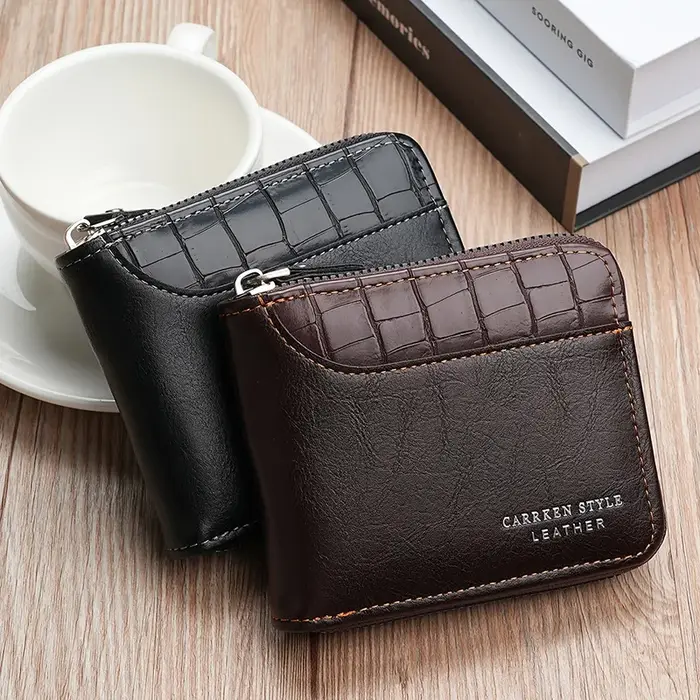 Portefeuille en cuir pour hommes