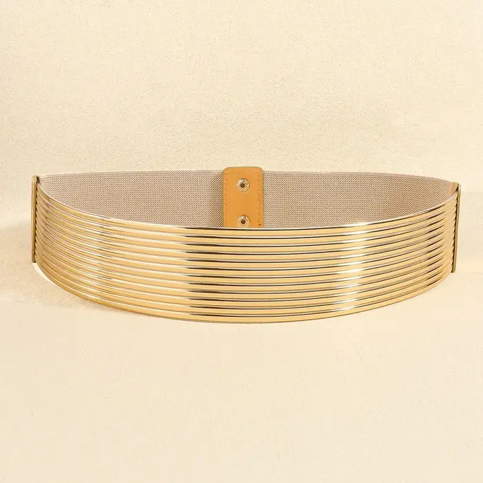 Ceinture de taille dorée pour femme