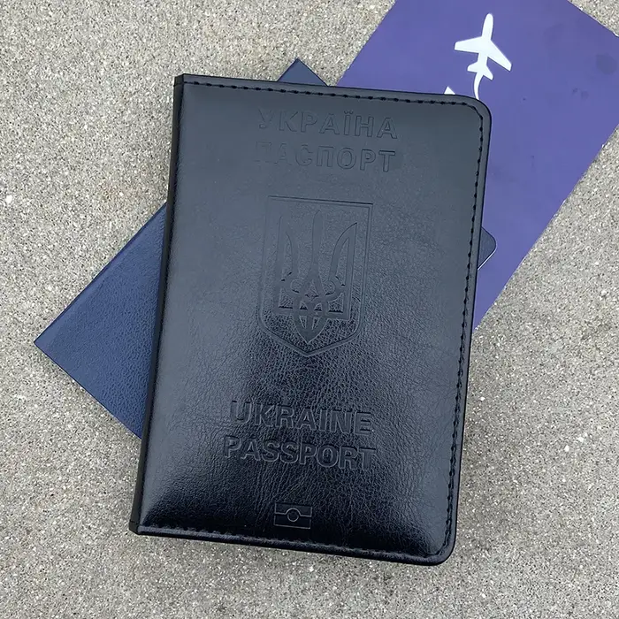 Porte-passeport en cuir PU pour hommes