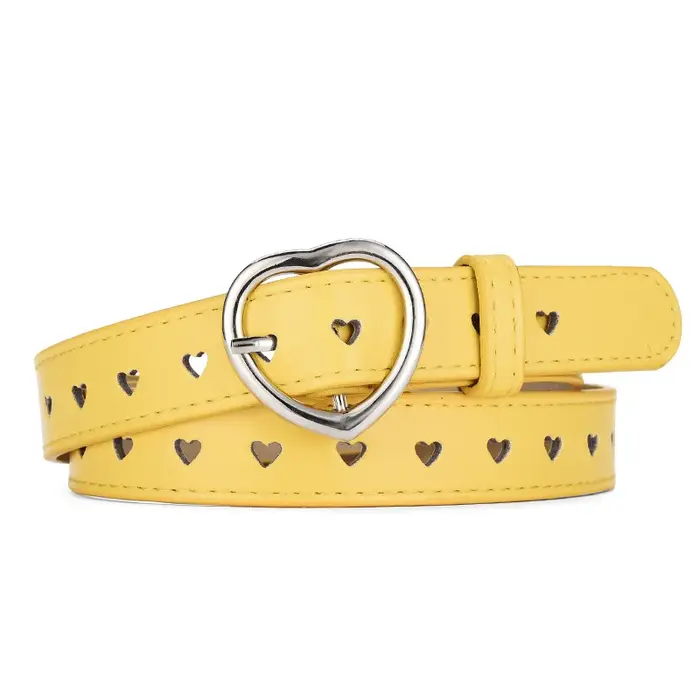 Ceinture pour femme tendance à boucle en forme de cœur