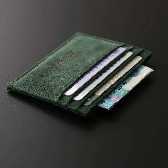Portefeuille personnalisé pour femmes et hommes, en simili cuir PU, design tendance, simple, léger,