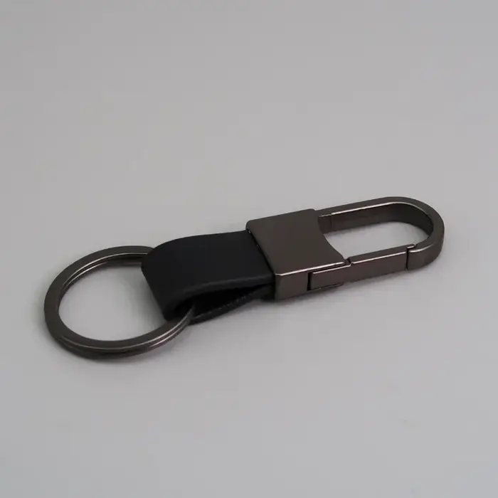 Porte-clés de voiture de luxe en cuir véritable