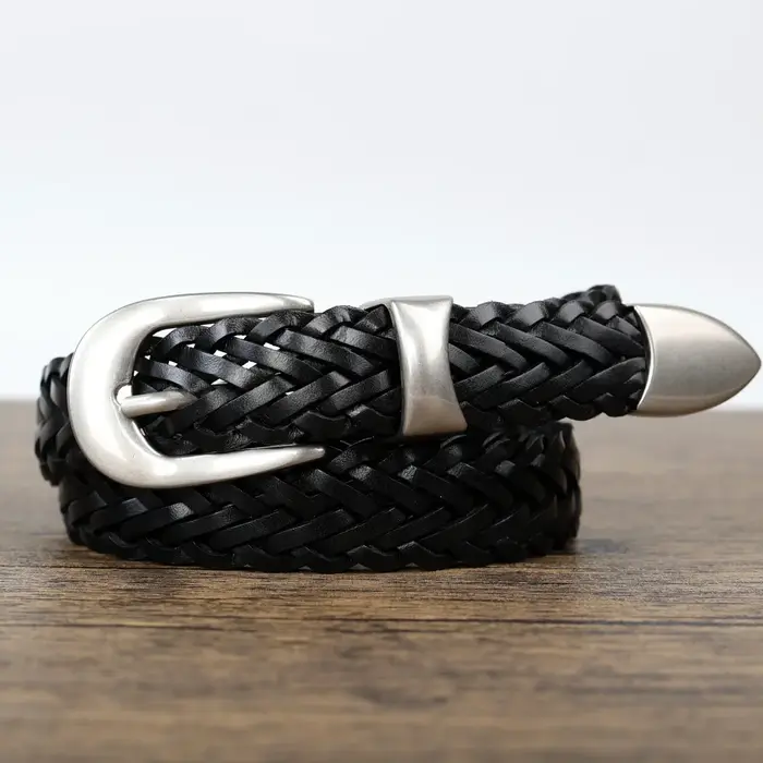 Ceinture en cuir Vintage décontractée faite à la main pour hommes et garçons