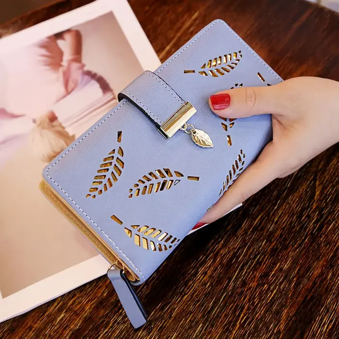 Femmes portefeuille en cuir PU sac à main femme Long