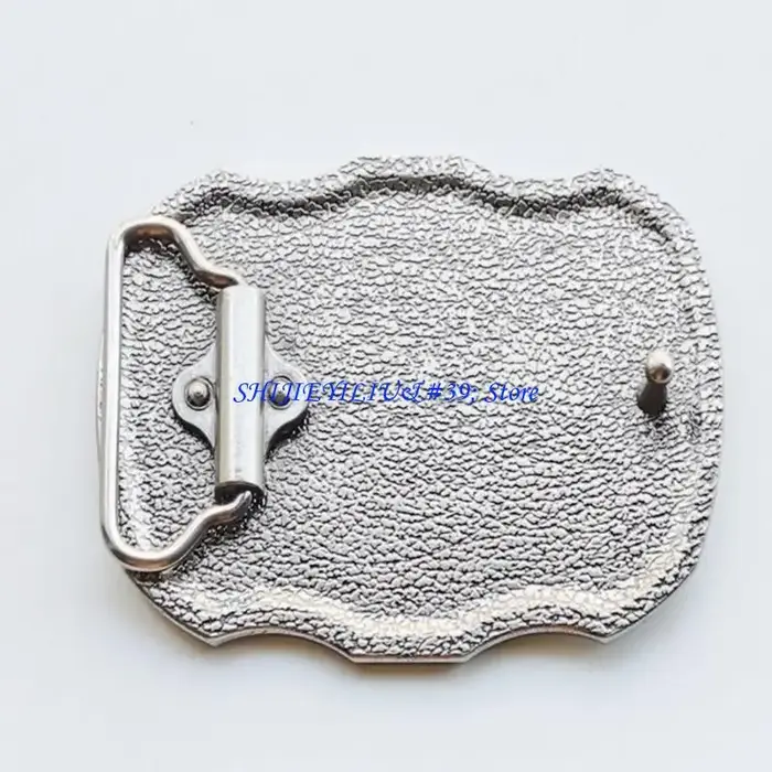 Boucle ceinture avec symbole croix intemporelle E21F, fabriquée en alliages rétro pour une garde-robe moderne