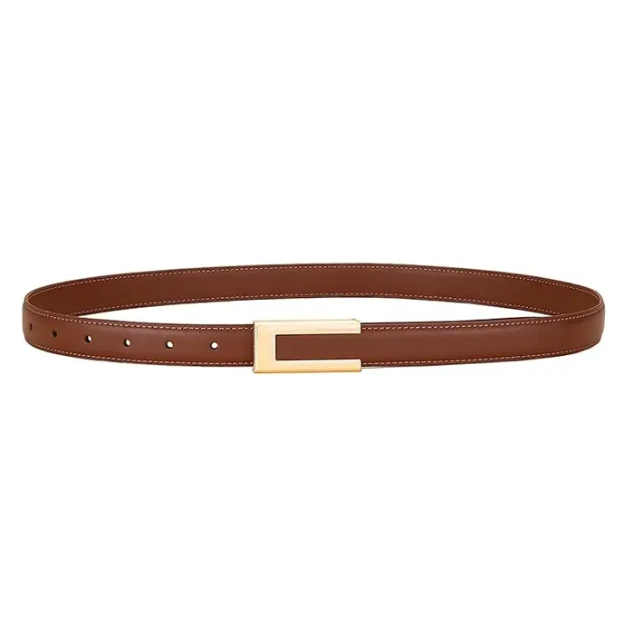 Ceinture en cuir véritable pour femme