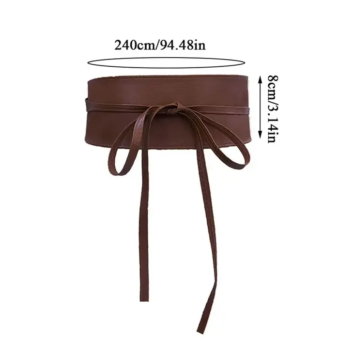Ceinture en dentelle avec nœud pour femmes
