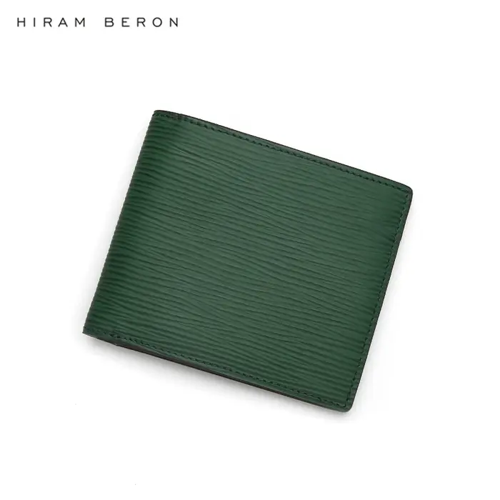 Hiram Beron – portefeuille à deux volets pour hommes, nom personnalisé, Style robe en cuir EPI, produits de luxe, cadeau pour ami, livraison directe