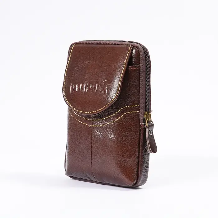 Poudres de téléphone en cuir pour hommes
